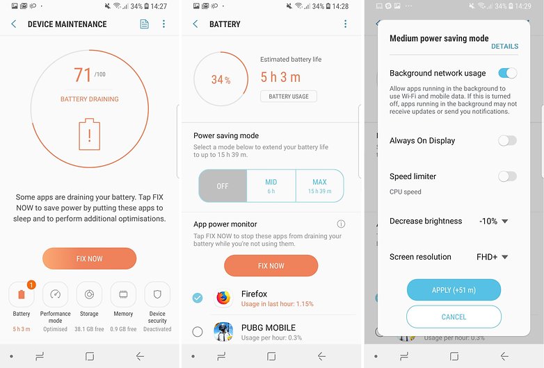 Petua bateri AndroidPIT Samsung Galaxy S9 03