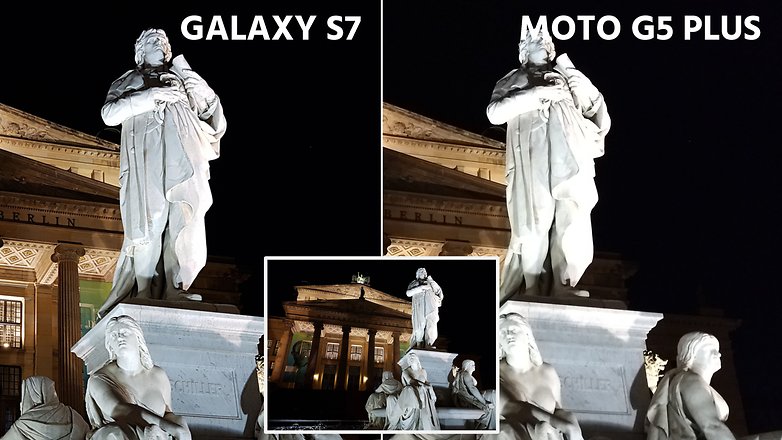 AndroidPIT camera comparation s7 vs moto g5 plus night comparison
