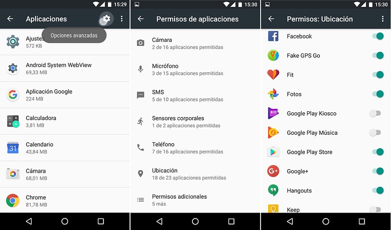 AndroidPIT desactivar ubicacion aplicaciones