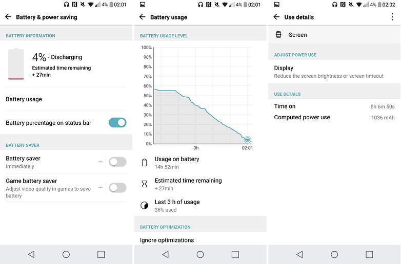 AndroidPIT lg g6 battery