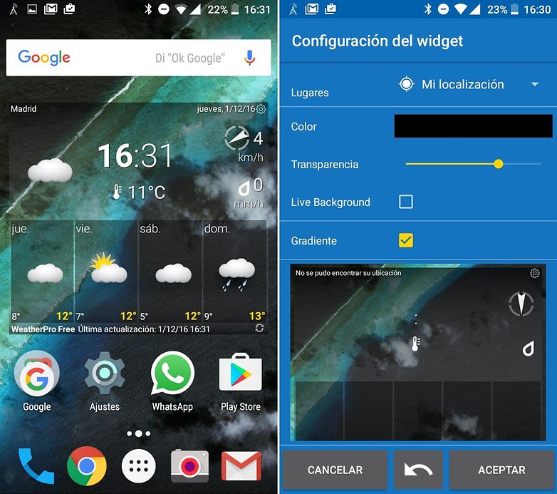 AndroidPIT weatherpro