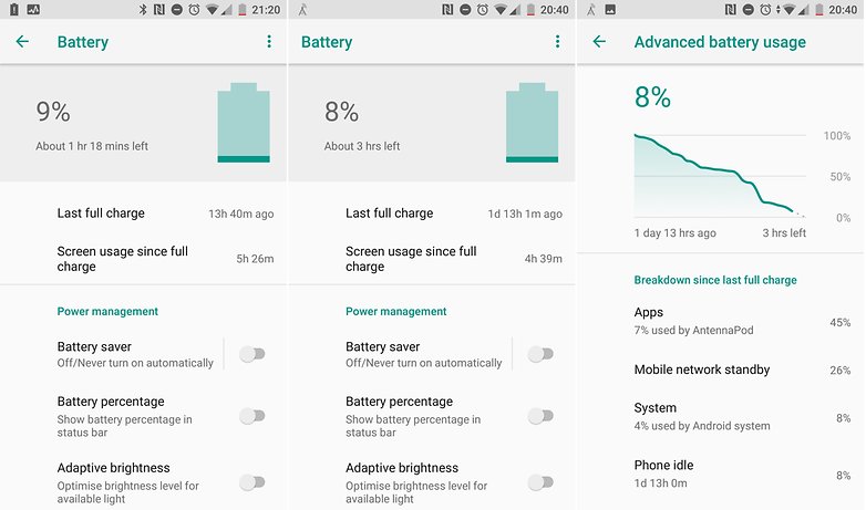 Androidpit HTC U11 Life battery
