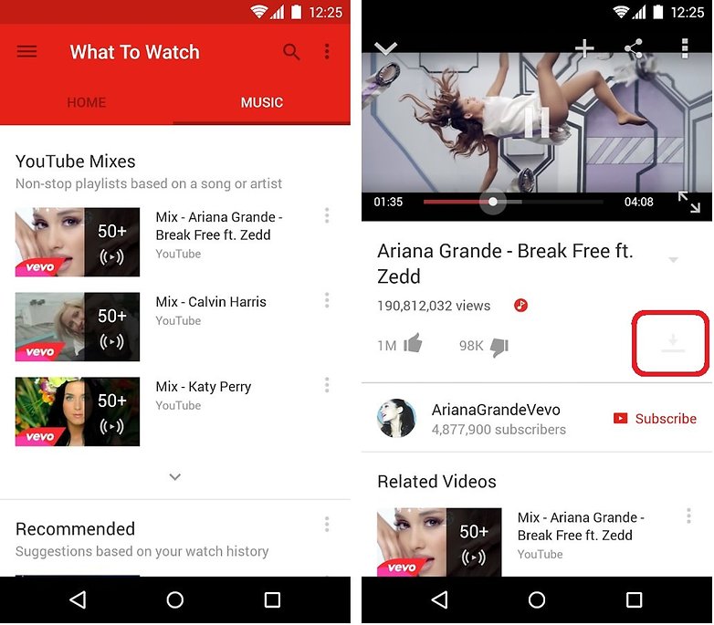 descargar videos youtube android