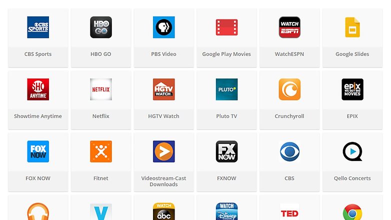 Chromecast shop enabled apps