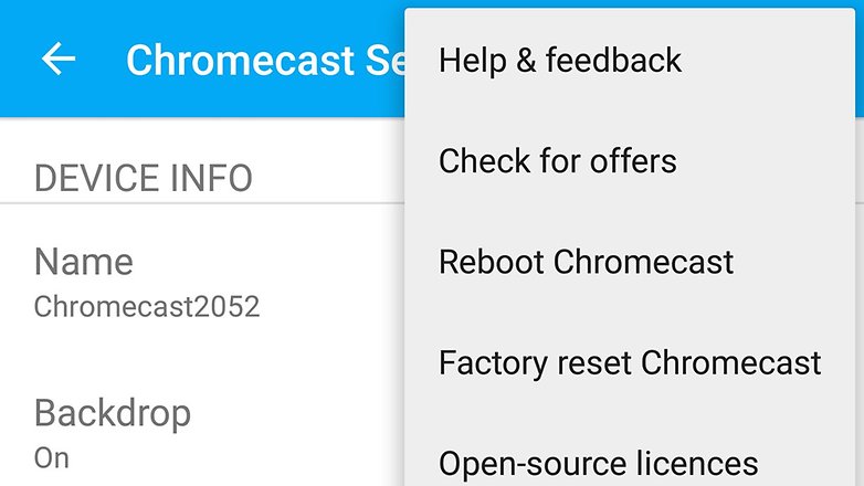 androidpit chromecast reset