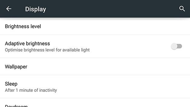 androidpit nexus 7 2013 dial down settings