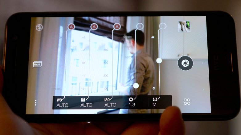 HTC One A9 camera manual settings