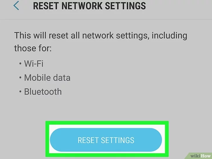 Reset Network Settings on Android Step 6