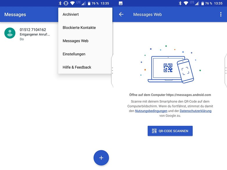 Android Messages Web 3