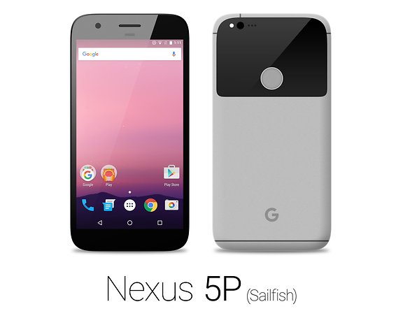 Das Nexus Sailfish in Grau von HTC