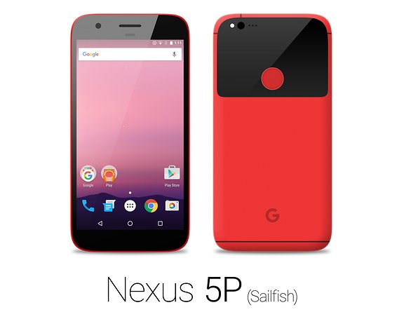 Das Nexus Sailfish in Rot von HTC
