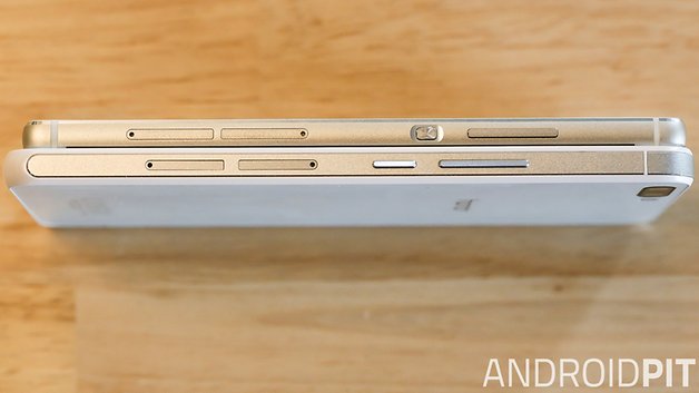 Huawei P8 und Honor 6 Plus im Vergleich: Seitenansicht.