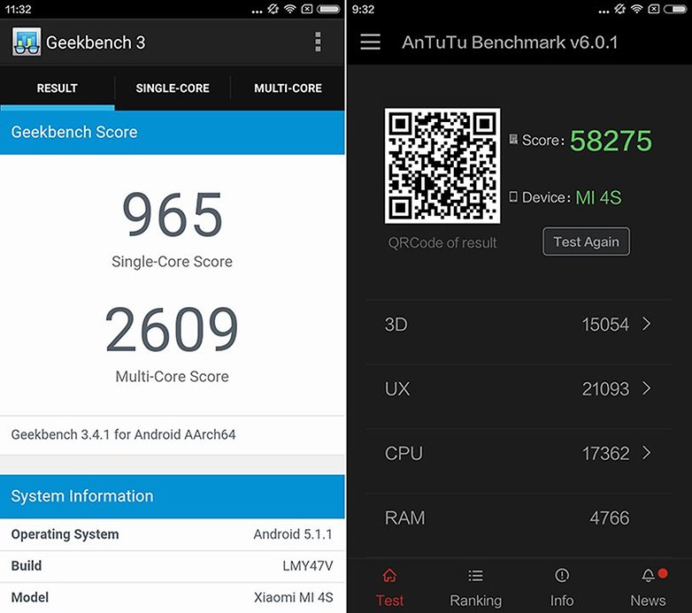 Xiaomi Mi 4S Benchmark