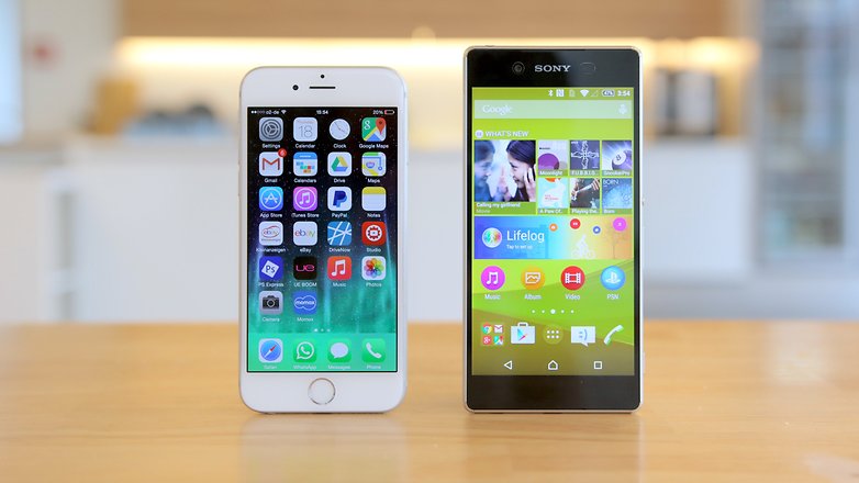 sony xperia z3 plus vs apple iphone 6 hero