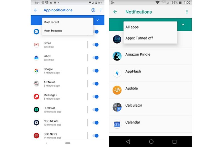 notificacoes Android 9 Pie