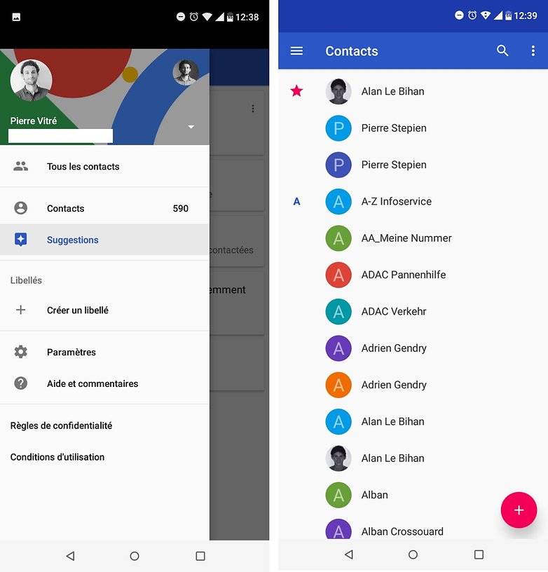 androidpit FR contacts 2