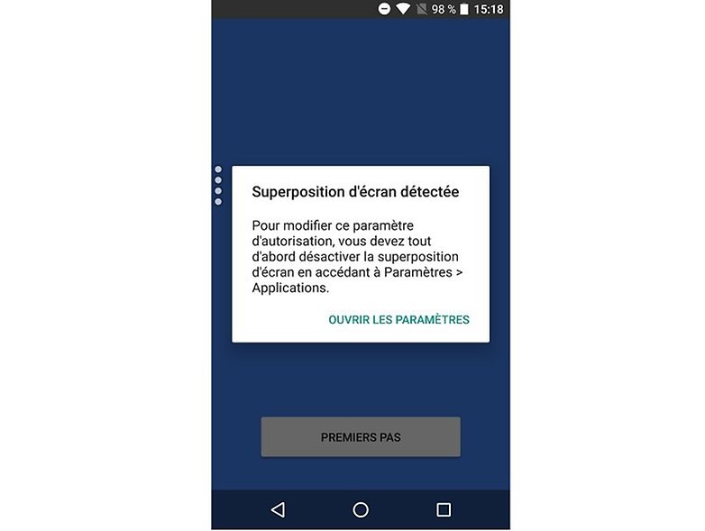 androidpit FR superposition ecran