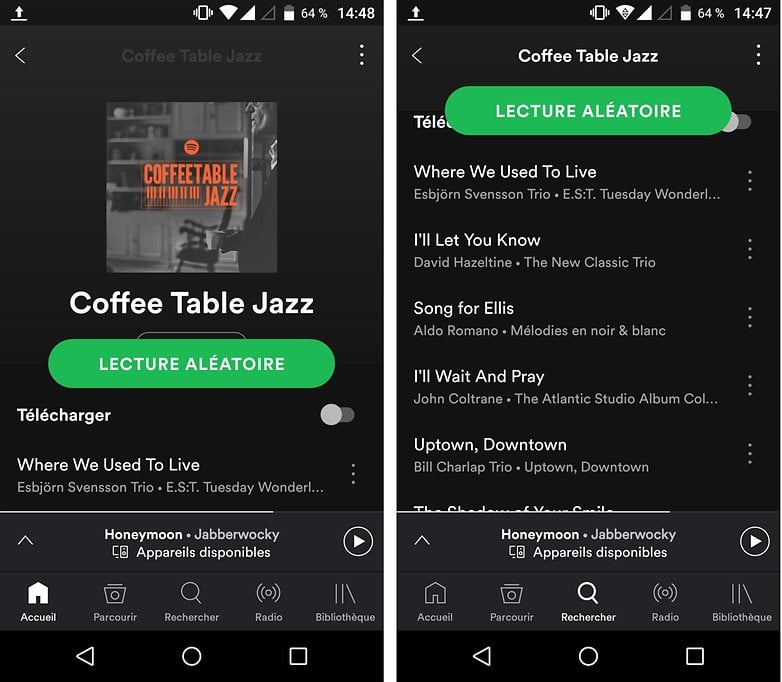 androidpit coffee table jazz spotify