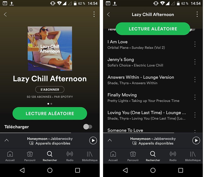 androidpit lazy chill spotify automne