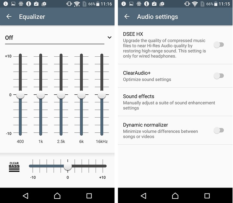 AndroidPIT sony x performance equalizer