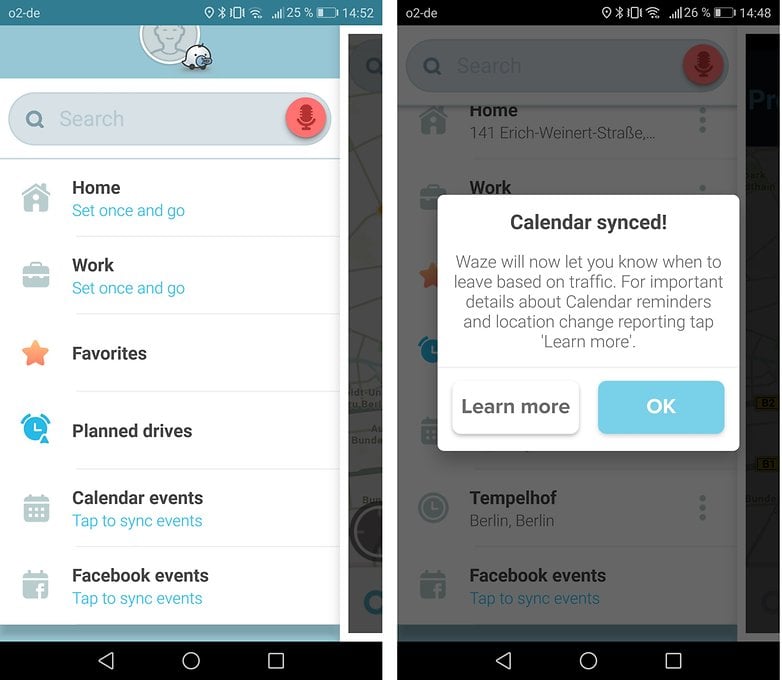 androidpit waze calendar