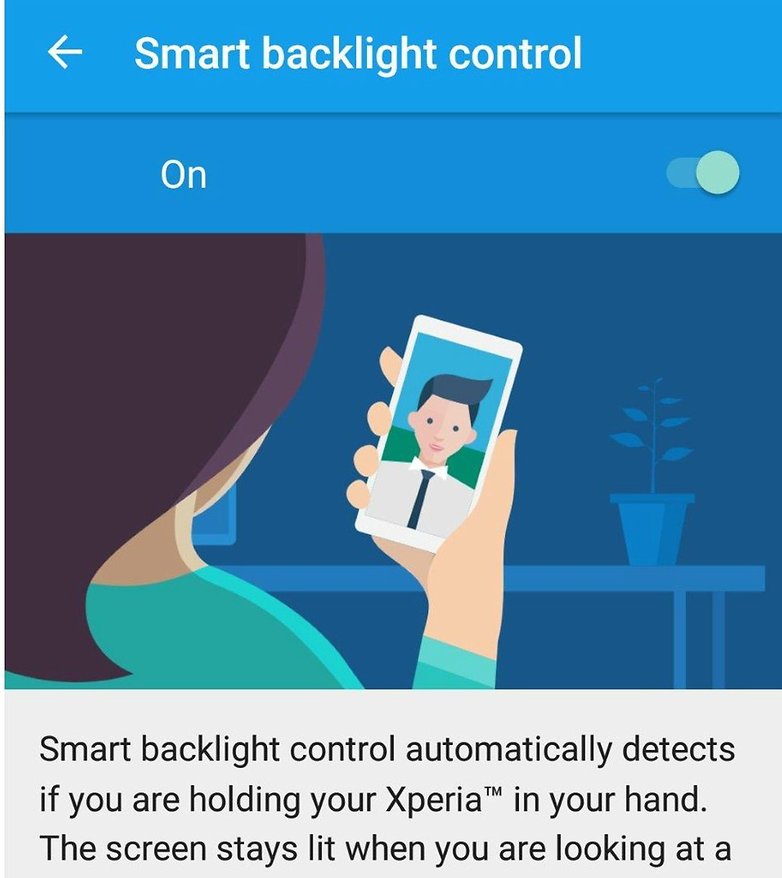 xperia z5 smart backlight control