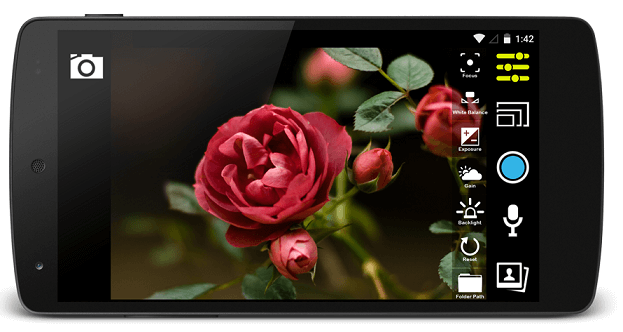 Android usb camera app color settings