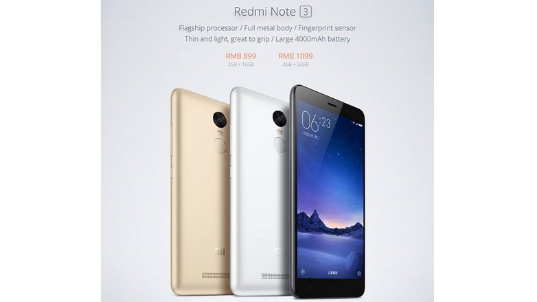 Xiaomi Redmi Note 3 preis