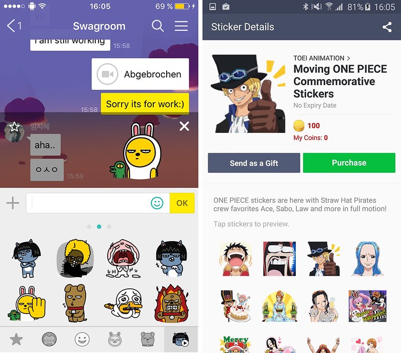 line kakaotalk animated emojis