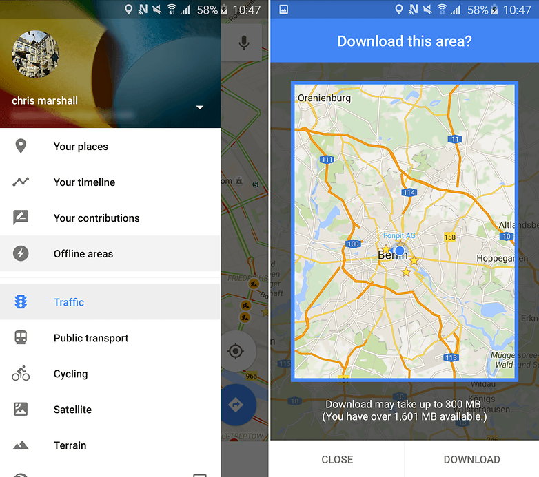 androidpit google maps uppdatera offlineområden