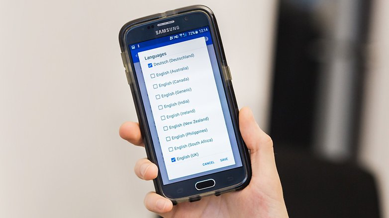 AndroidPIT google now language selection