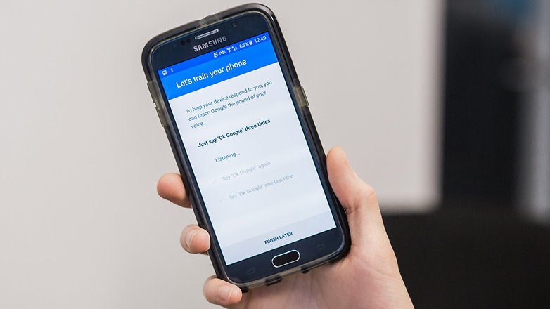 AndroidPIT ok google voice training