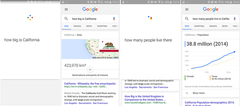 google now contextual information screenshot