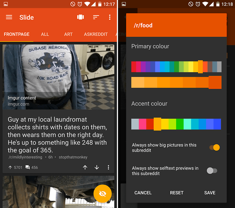 androidpit οι καλύτερες εφαρμογές για την εξάλειψη της διαφάνειας χρόνου για το reddit