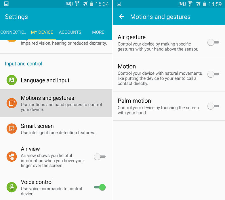 androidpit samsung galaxy s4 motions and gestures