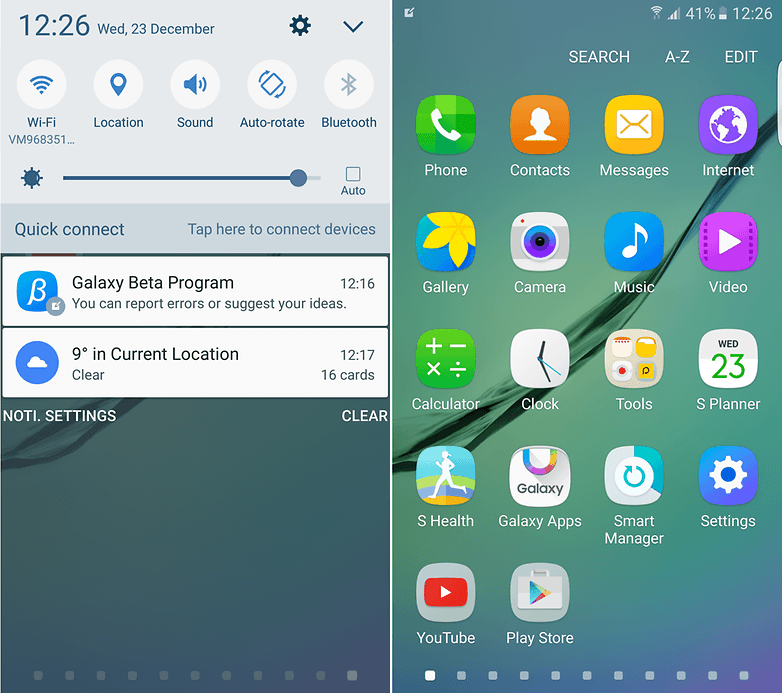 samsung galaxy s6 marshmallow beta screenshots