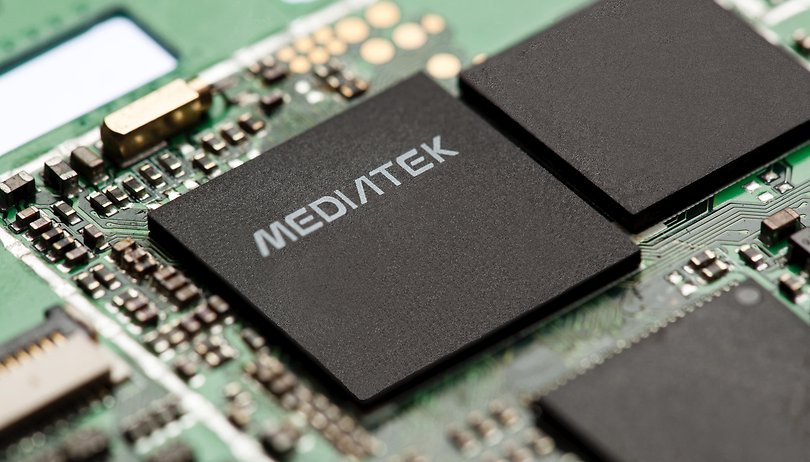 MediaTek IC close up