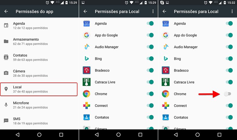 permissoes android 2