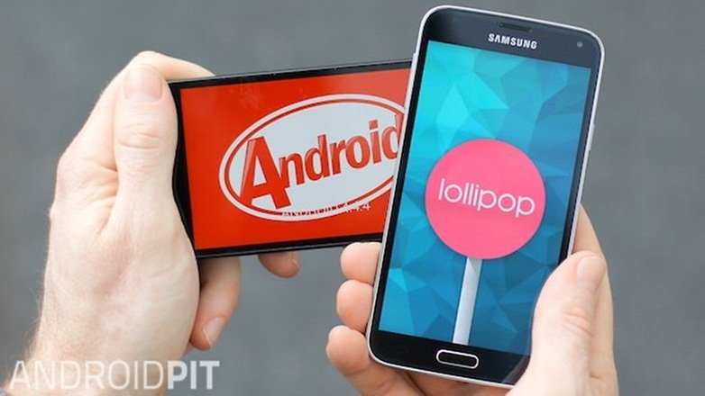 AndroidPIT Galaxy S5 Lollipop KitKat w782