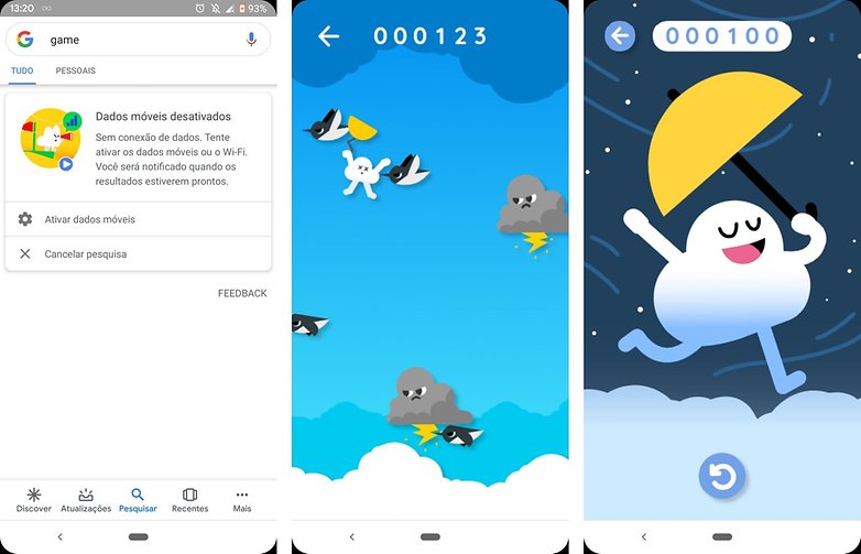 Esta Sem Internet? Então passe o Tempo com o Jogo Google da Nuvem Flap! -  Olha que Fácil Tutoriais 