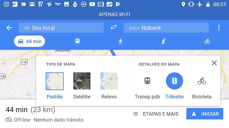 google maps transito