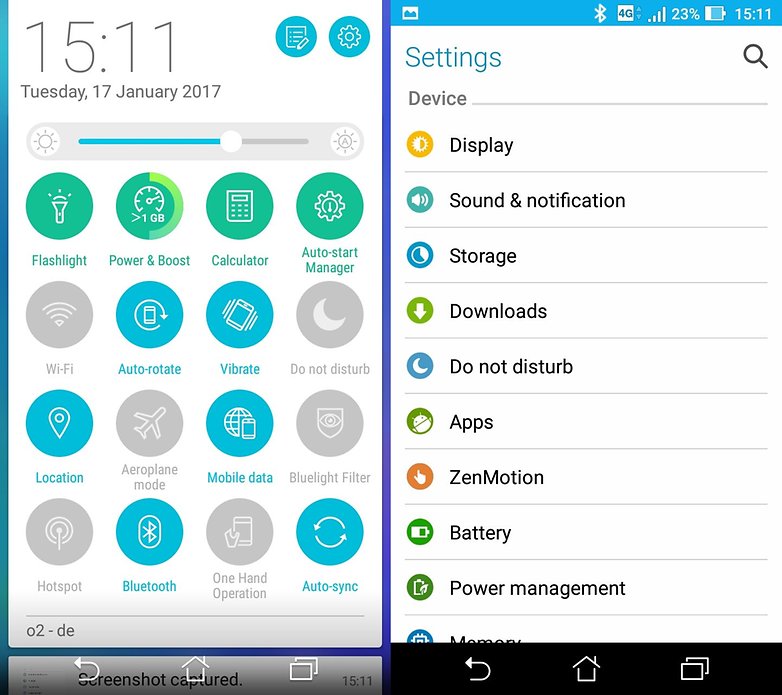 androidpit asus zenfone 3 max interface1