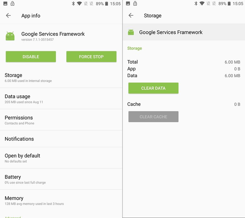 androidpit menu google services framework