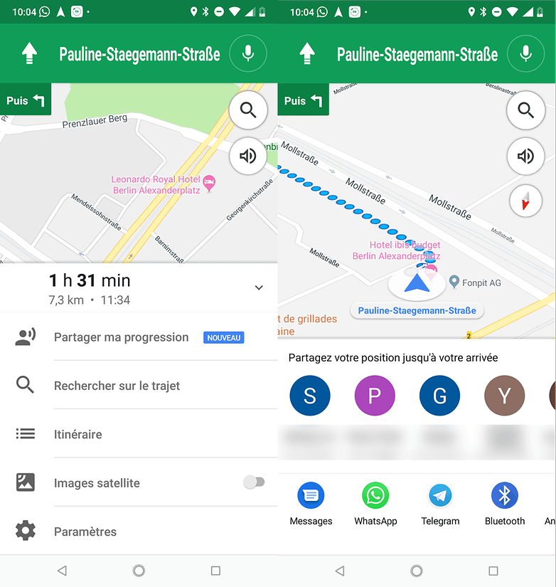 androidpit whatsapp sharing location
