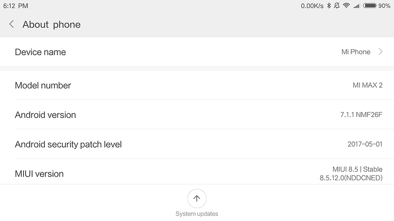 androidpit xiaomi mi max 2 system