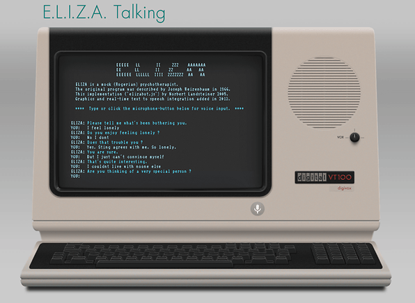 konvergens Det er det heldige Gå glip af TBT - ELIZA: one of the first chatbots in history (1966) | NextPit