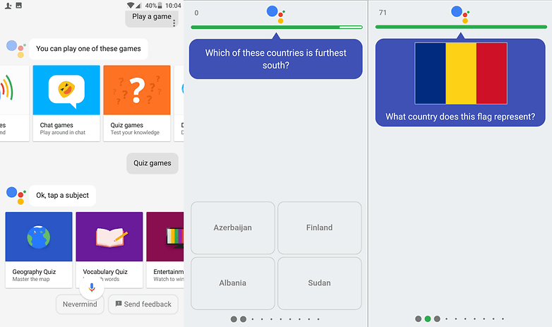 google assistant quiz