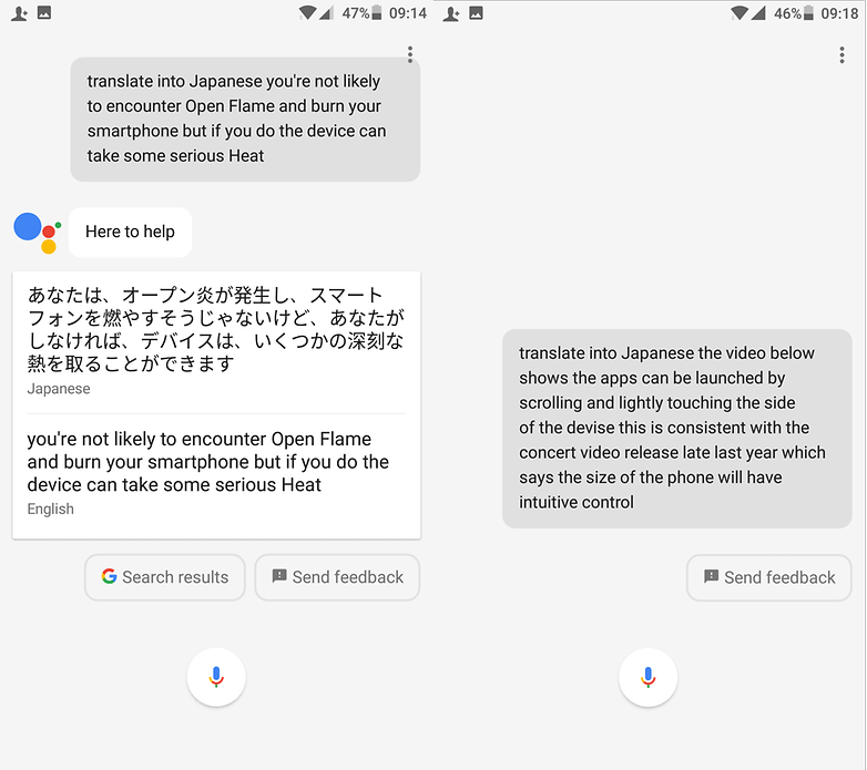 google assistant translate