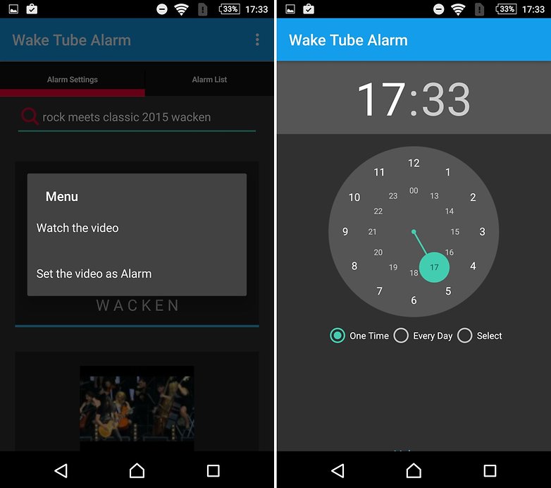 androidpit youtube alarm