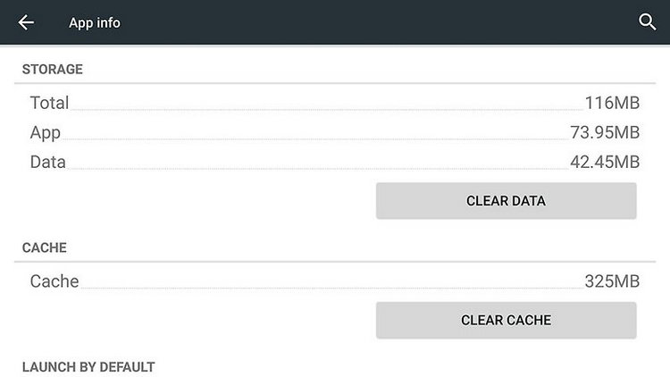 clear out android app data